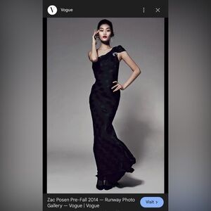 Zac Posen Pre-Fall 2014 Vintage Evening Long Dress Gown